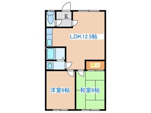 平和ハイツの物件間取画像